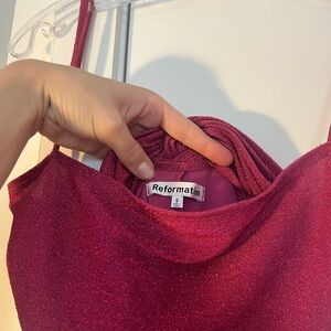 Dress Bundle: Reformation, Urban Outfitters, and Free People glittery dresses.